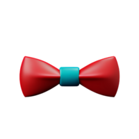 bow tie 3d rendering icon illustration png