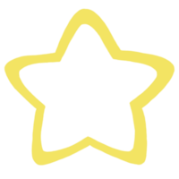 forma amarillo estrella png