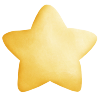 Watercolor cute star png