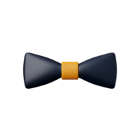 bow tie 3d rendering icon illustration png