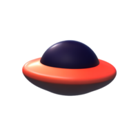 UFO 3d tolkning ikon illustration png