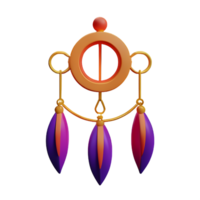 dream catcher 3d rendering icon illustration png