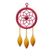 dream catcher 3d rendering icon illustration png