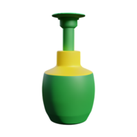 flower vase 3d rendering icon illustration png