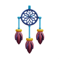 dream catcher 3d rendering icon illustration png