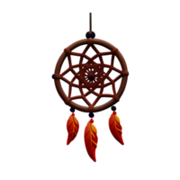 dream catcher 3d rendering icon illustration png