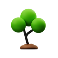 shrub 3d rendering icon illustration png