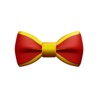 bow tie 3d rendering icon illustration png