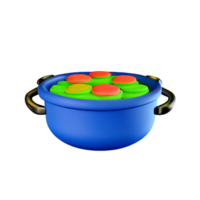 pan 3d renderen icoon illustratie png