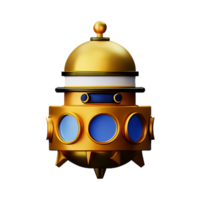 steampunk 3d rendering icon illustration png