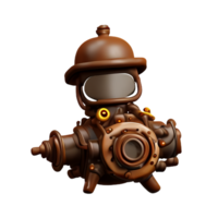 steampunk 3d tolkning ikon illustration png