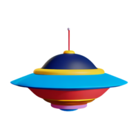 UFO 3d Renderização ícone ilustração png