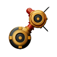 steampunk 3d tolkning ikon illustration png