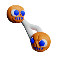 spooky 3d rendering icon illustration png