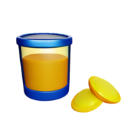 limonade 3d renderen icoon illustratie png