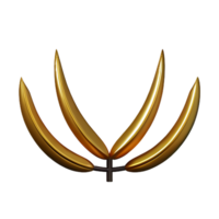 laurel wreath 3d rendering icon illustration png