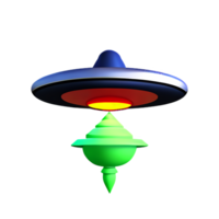 UFO 3d Renderização ícone ilustração png