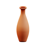 flor vaso 3d Renderização ícone ilustração png