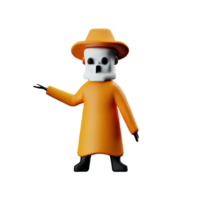 spooky 3d rendering icon illustration png