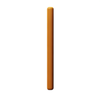 stick 3d rendering icon illustration png