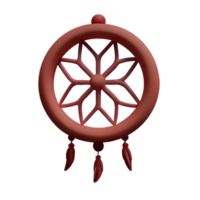 dream catcher 3d rendering icon illustration png