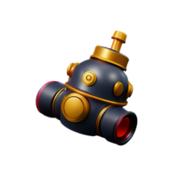 steampunk 3d le rendu icône illustration png