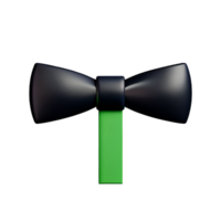 bow tie 3d rendering icon illustration png