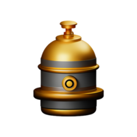 steampunk 3d rendering icon illustration png