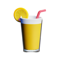 limonata 3d interpretazione icona illustrazione png