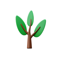 shrub 3d rendering icon illustration png