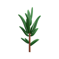 rosemary 3d rendering icon illustration png