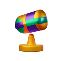 mardi gras 3d rendering icon illustration png