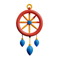 dream catcher 3d rendering icon illustration png