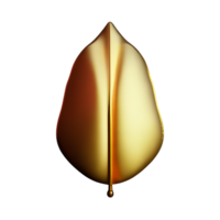 Gold Blatt 3d Rendern Symbol Illustration png