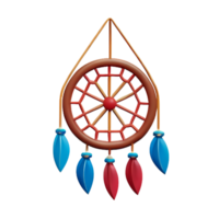 dream catcher 3d rendering icon illustration png