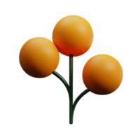 secco fiori 3d interpretazione icona illustrazione png