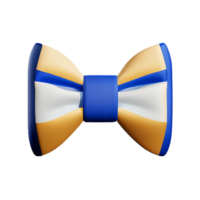 bow tie 3d rendering icon illustration png