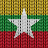 National flag braided rope vector