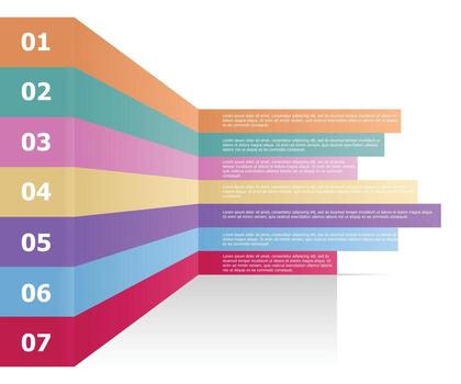 Modern infographic template design vector for web design, UI apps, business presentation, workflow layout, diagram, annual report.