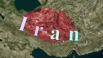 Iran Map . video