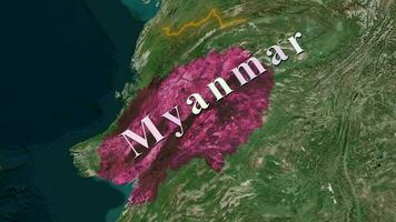 Myanmar Karte . video