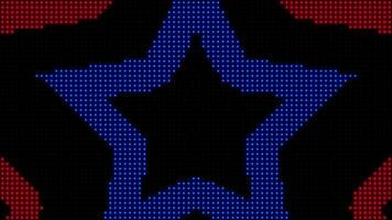 Abstract neon star light colorful glowing background. Video Ultra 4K
