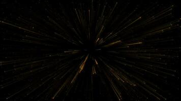 Shiny Particles Space Explosion Neon radial lines Background Futuristic speed light zoom video