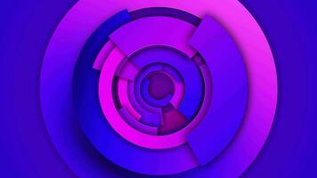 3D Abstract Circle Render Background. video