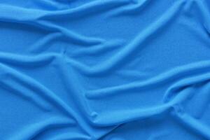 Blue cloth texture and background photo