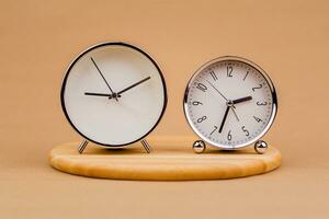 Alarm clock, time clock, appointment time, punctuality, working with time, time concept, modern clock photo