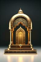 luxury Ramadan podium AI Generative photo