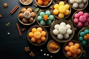 oriental sweets AI generated photo