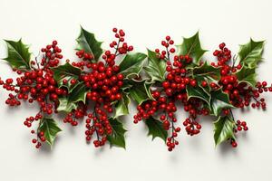 Christmas garland AI generated photo