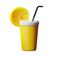 limonada 3d representación icono ilustración png